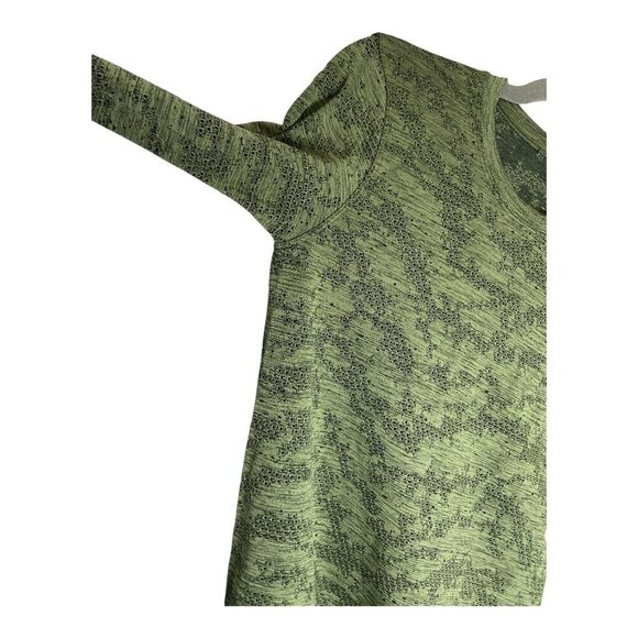 Lululemon Swiftly Breathe Long SleeveDot Scape Rainforest Green / Green Twill-sz - Picture 7 of 7